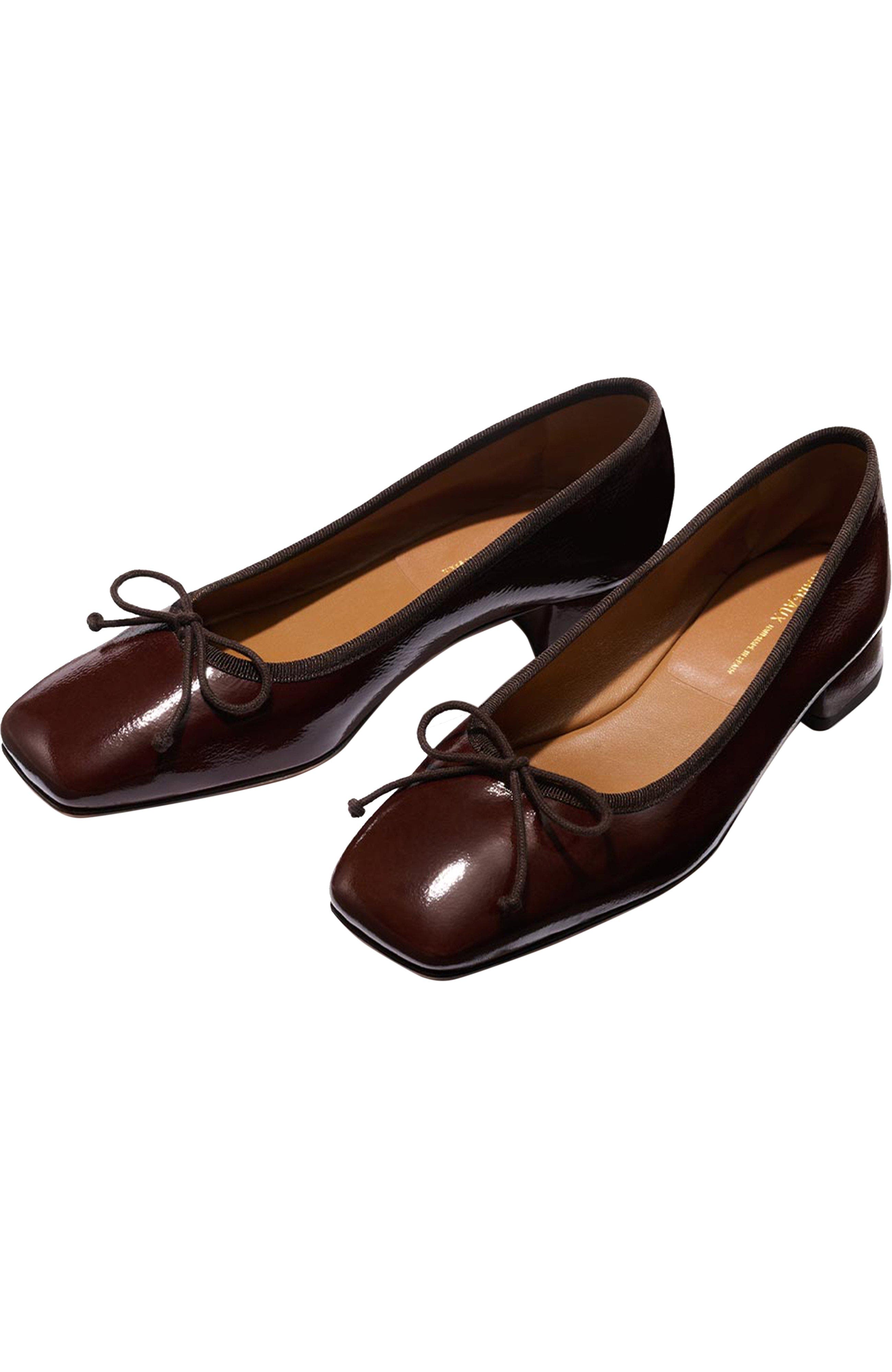 The Ada Pumps, Alternate, color, Espresso Crinkle Patent