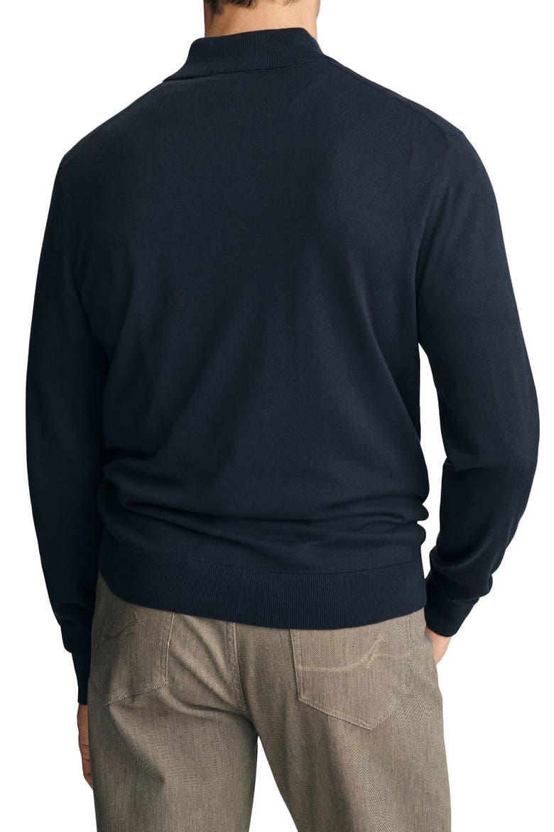 Textured Quarter Zip Sweater, Alternate, color, TOTAL ECLIPSE