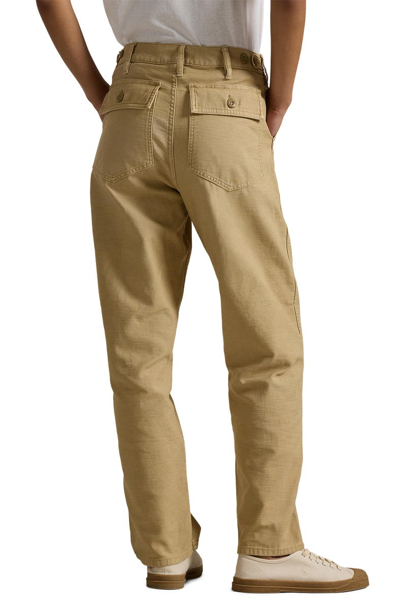 Polo Ralph Lauren Ricky Cotton Sateen Utility Pants, Alternate, color, Khaki
