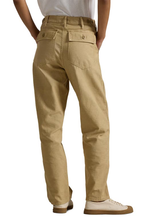 Polo Ralph Lauren Ricky Cotton Sateen Utility Pants In Brown