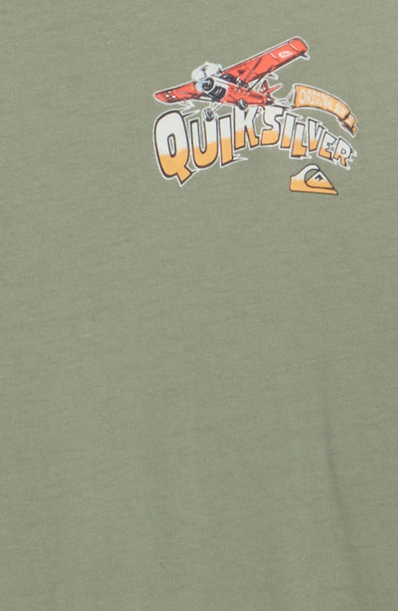 Quiksilver Kids' Spread the Word Cotton Graphic T-Shirt, Alternate, color, Lily Pad