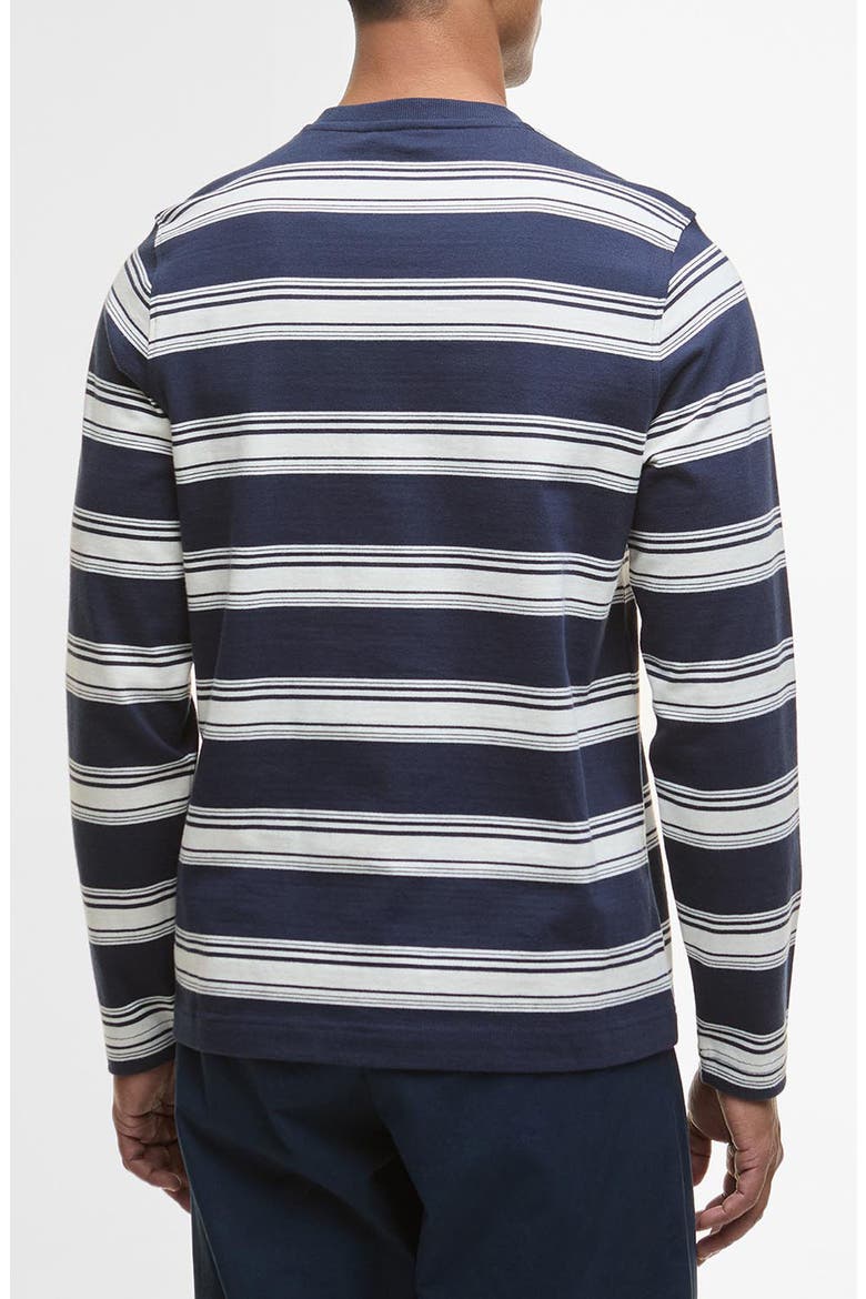 Plaistow Stripe Long Sleeve Cotton T-Shirt, Alternate, color, NAVY