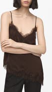 MANGO Tity Lace Trim Camisole