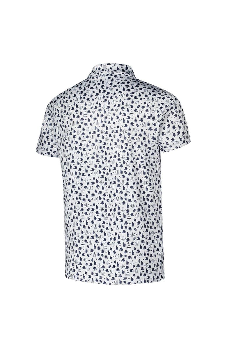 GARB Youth Garb White Michigan Wolverines Earnest Allover Print Polo, Alternate, color, White