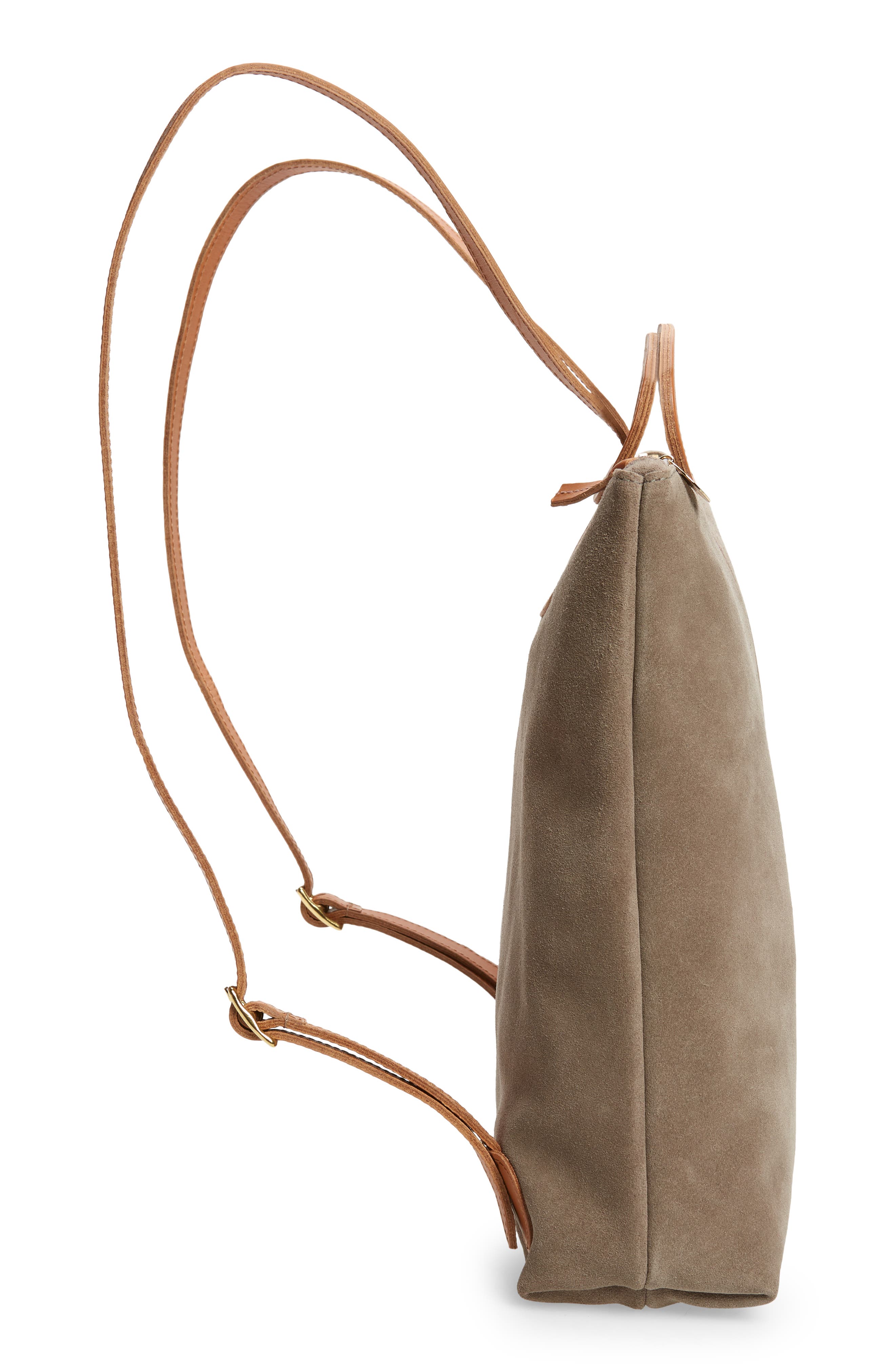 Clare V. Marcelle Suede Backpack, Alternate, color, 
