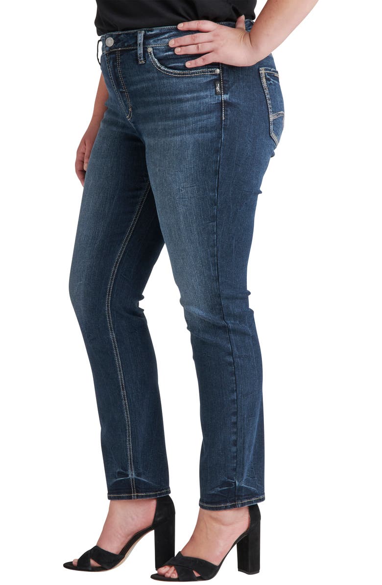 Silver Jeans Co. Suki Straight Leg Jeans, Alternate, color, Blue
