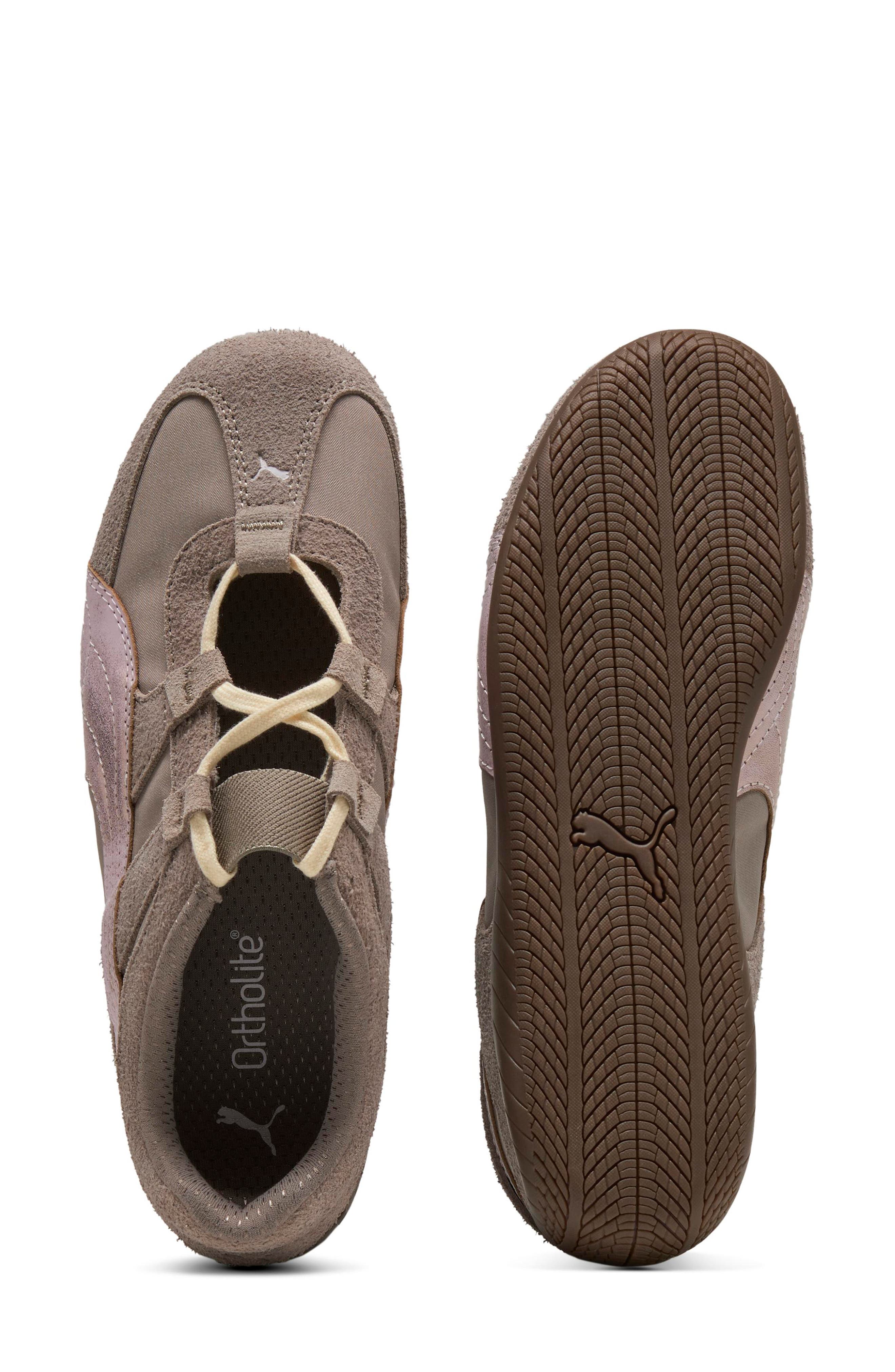Speedcat Go Brushed Luxe Sneaker, Alternate, color, MOUSE GRAY/ POWDER PINK