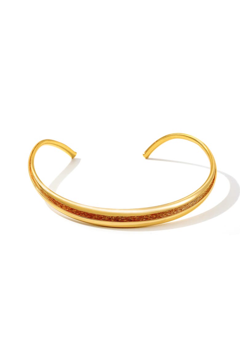 Currents Choker Necklace, Main, color, Gold