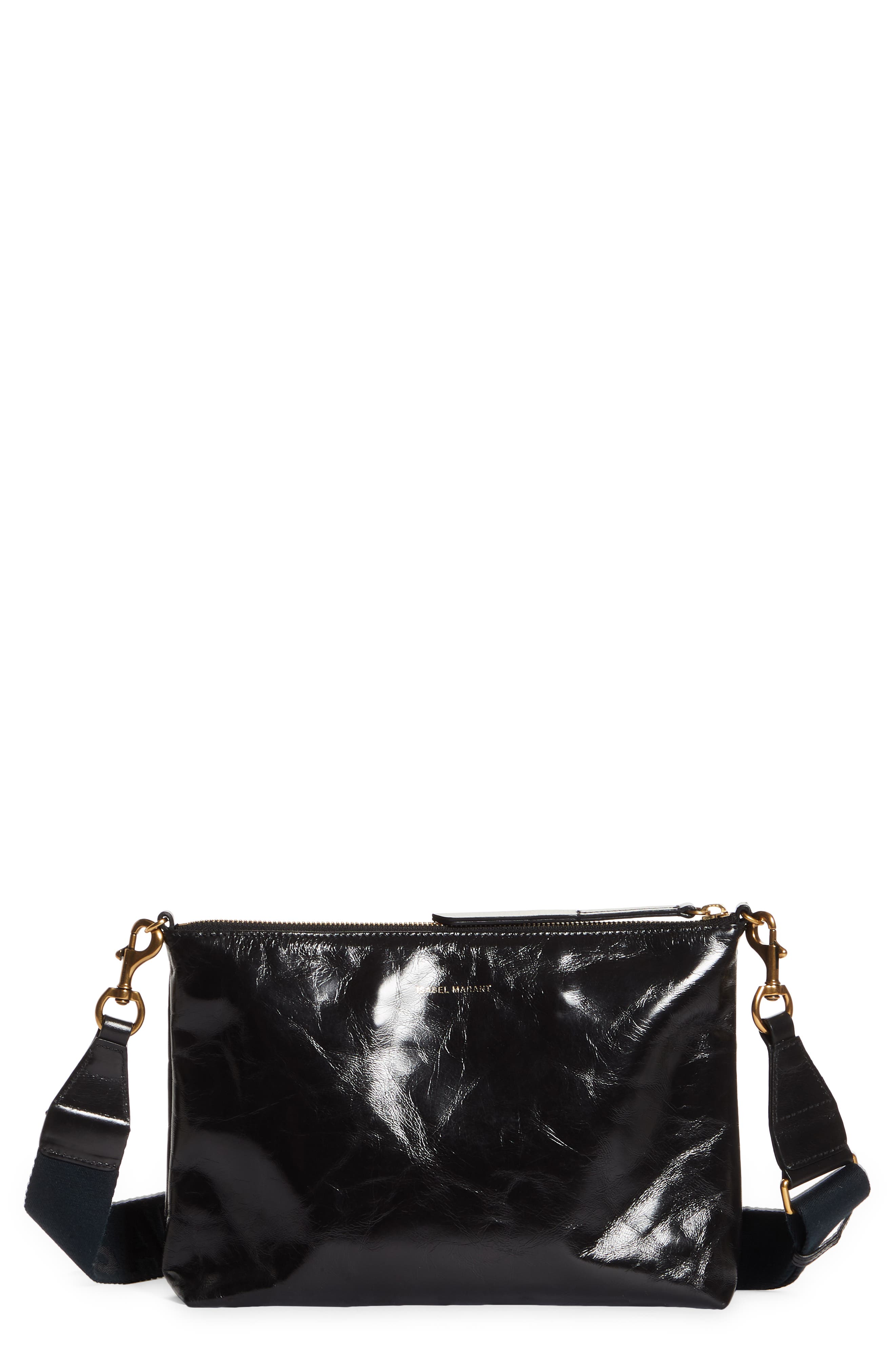 Isabel Marant New Nessah Leather Crossbody Bag, Main, color, 