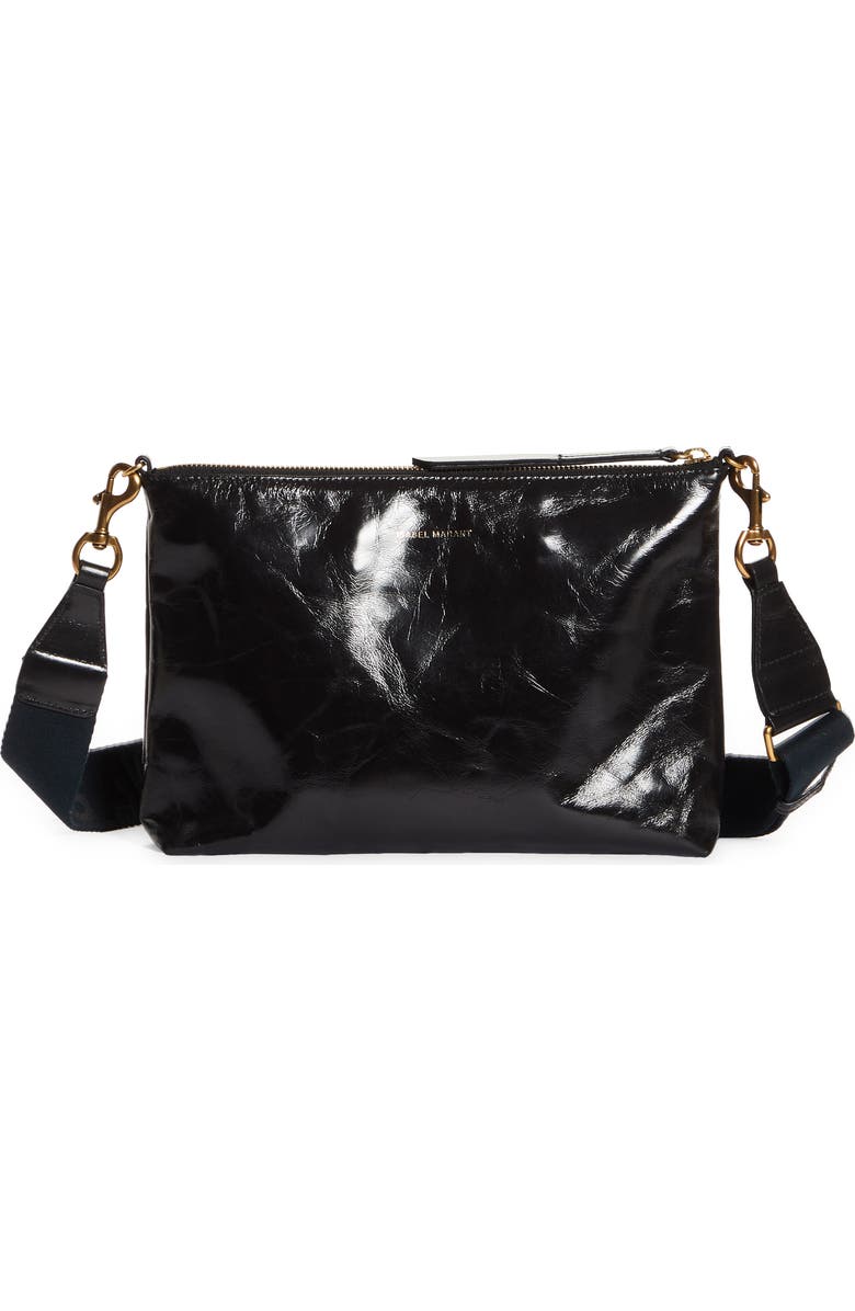 Isabel Marant New Nessah Leather Crossbody Bag, Main, color,