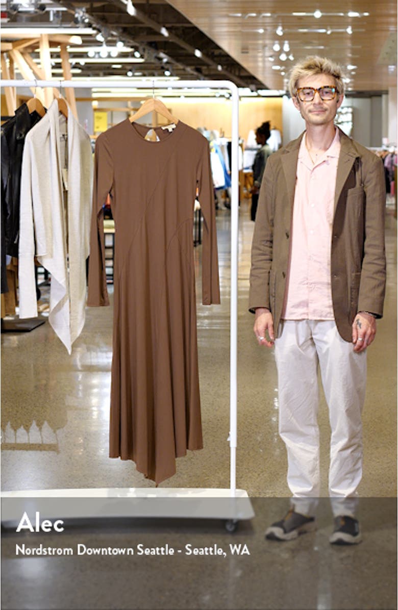 Keyhole Long Sleeve Asymmetric HemDress, sales video thumbnail