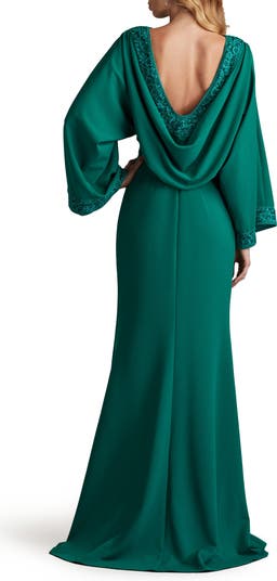 ワンピース   CREPE LOW BACK DRAPE DRESS (LV044B053G 4A3) Ezra Crepe Cinch Dress in Sage – The Normal Brand