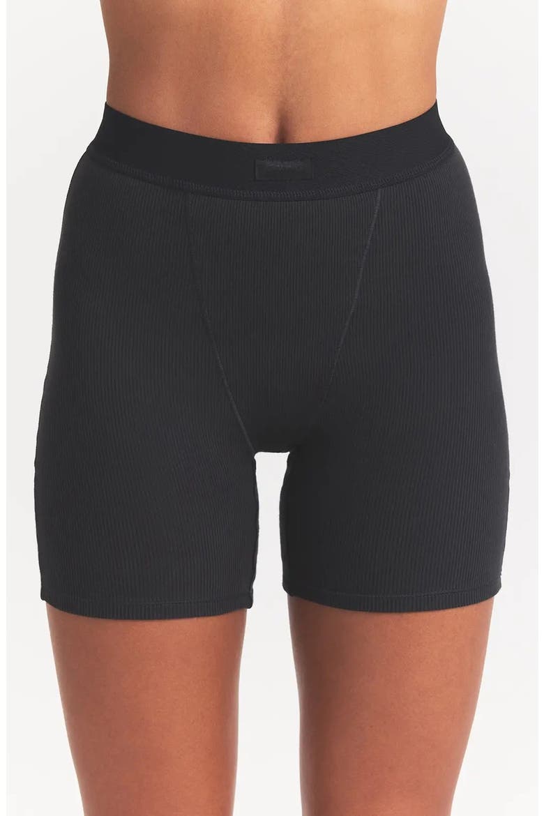 Stretch Cotton Rib Boxers, Alternate, color, SOOT