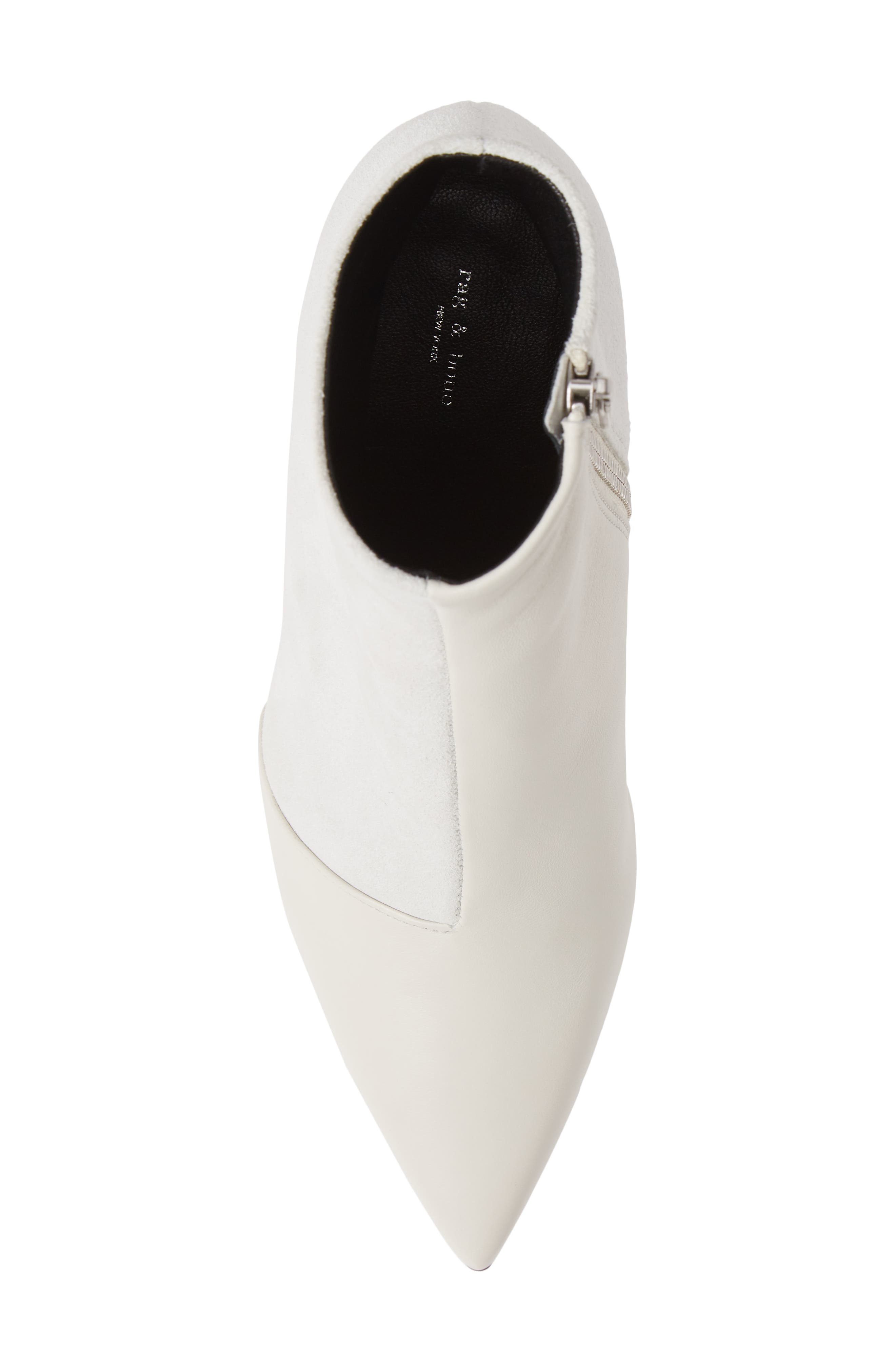 Beha Pointed Toe Bootie, Alternate, color, WHITE