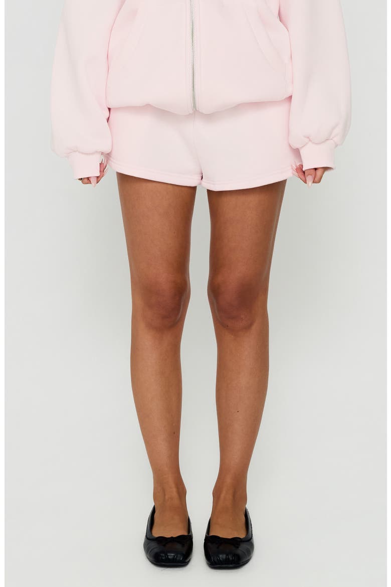 Rossalie Fleece Shorts, Main, color, PINK