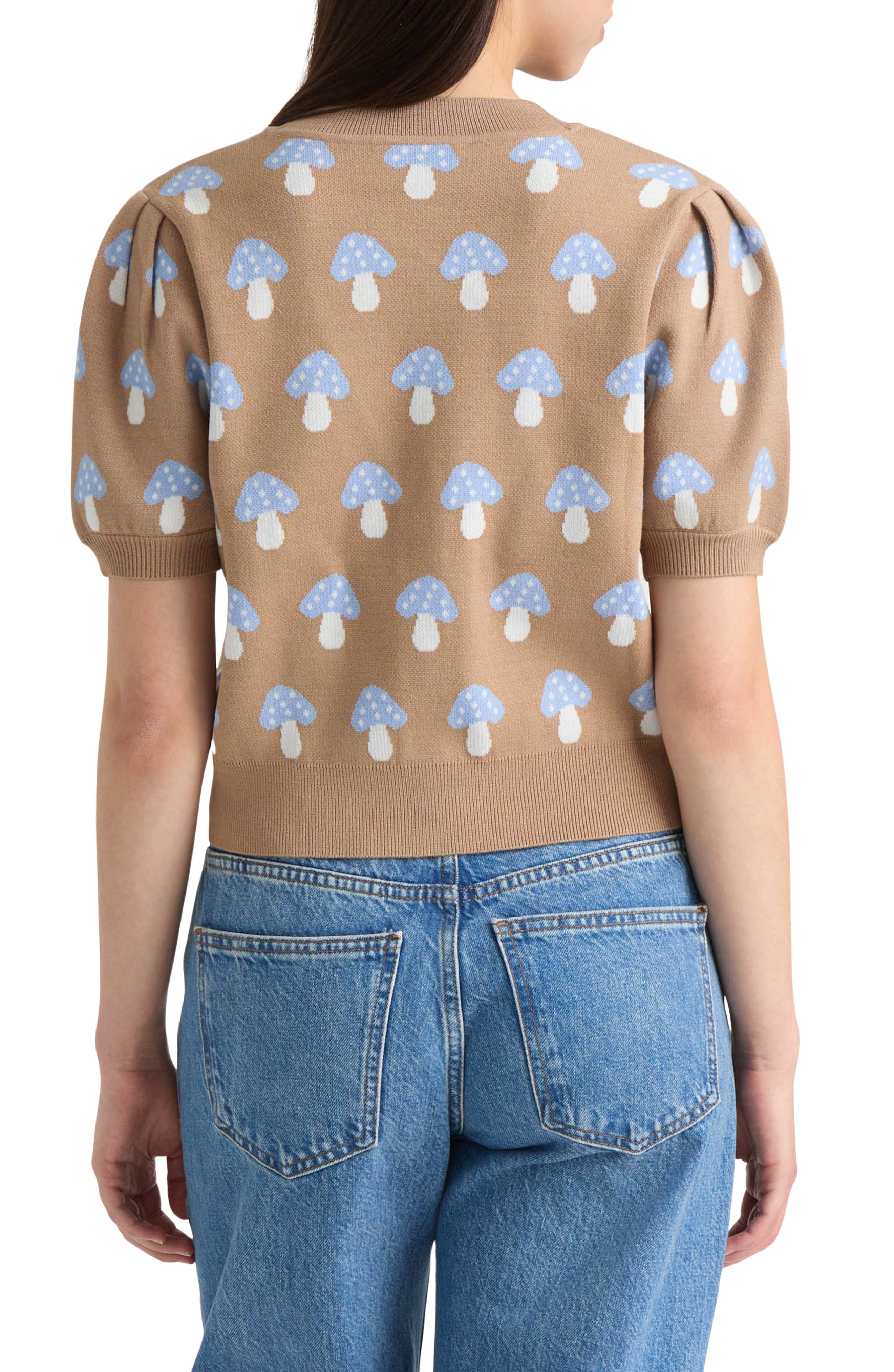 Mushroom Jacquard Cardigan - image 2