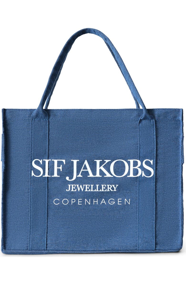 Sif Jakobs Jewellery Tote Bag Denim, Main, color, Denim