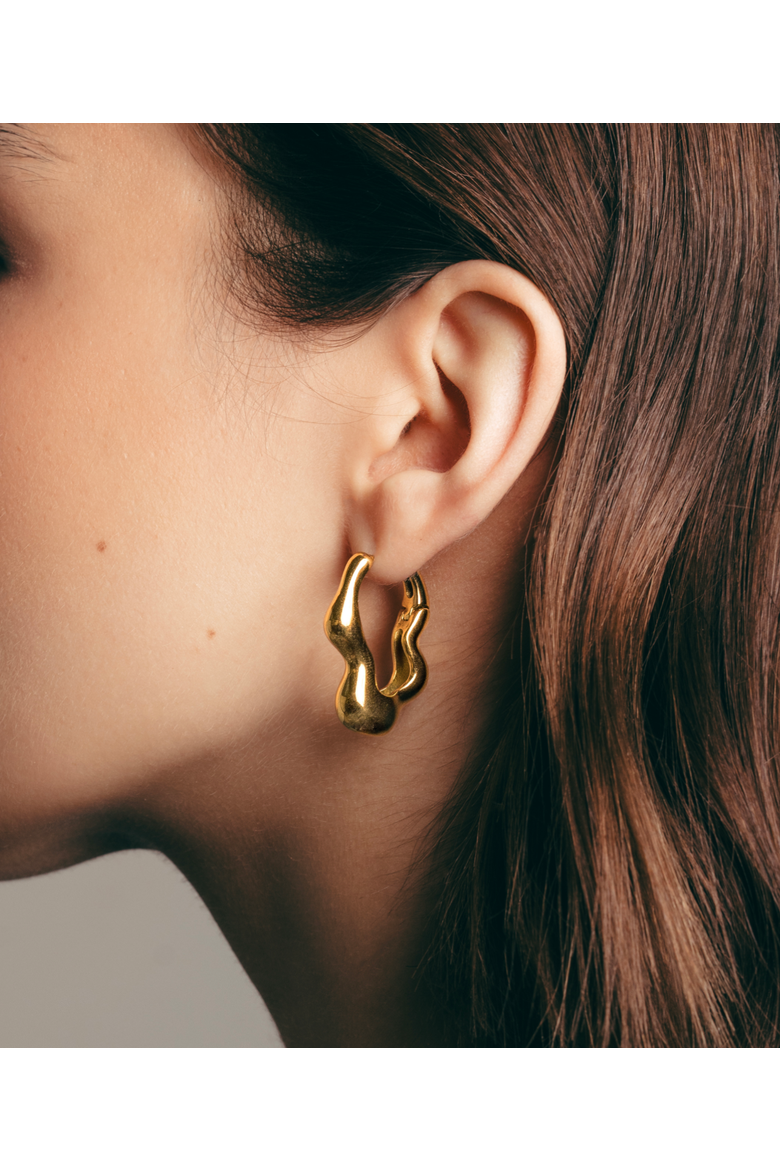 Dazzling Oval Earrings, Alternate, color, Gold