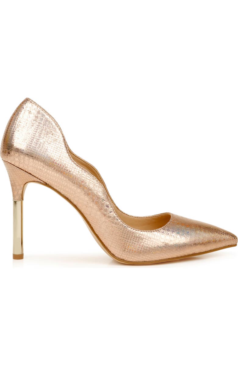 Jewel Badgley Mischka Riley Glitter Pointed Toe Pump, Alternate, color,