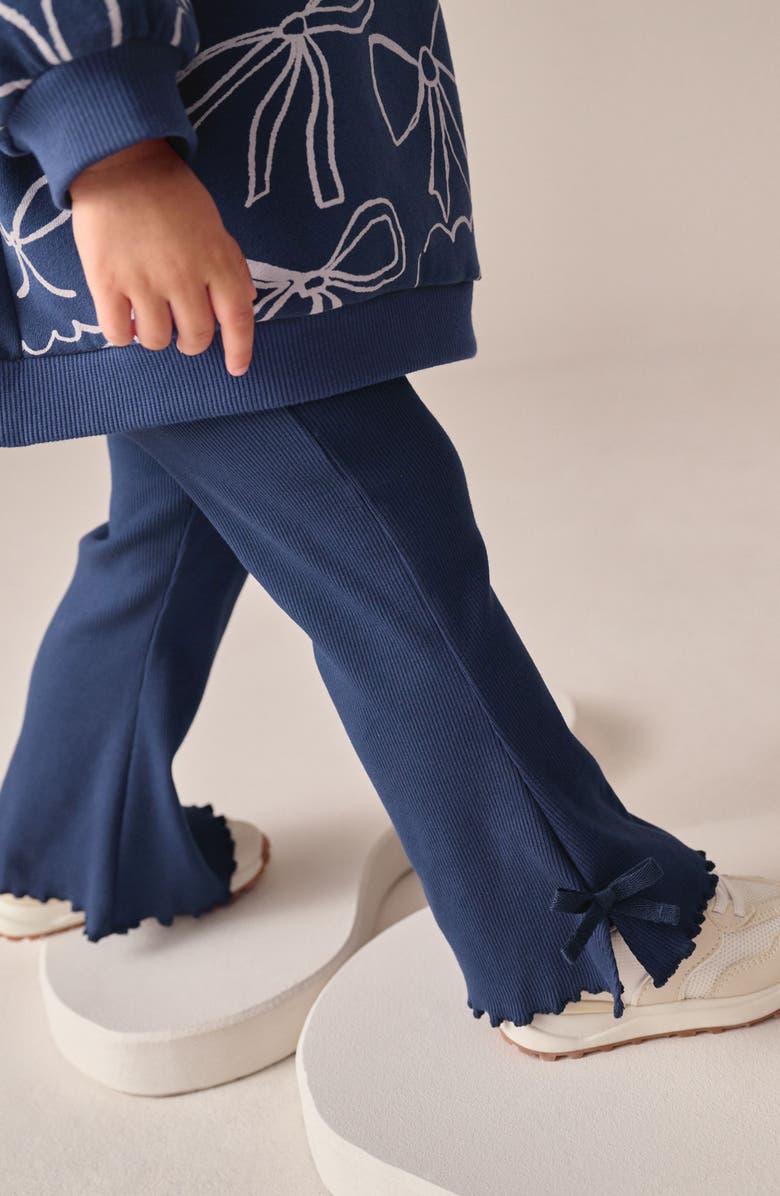 NEXT Print Sweatshirt
Flare Leggings Set, Alternate, color, Blue