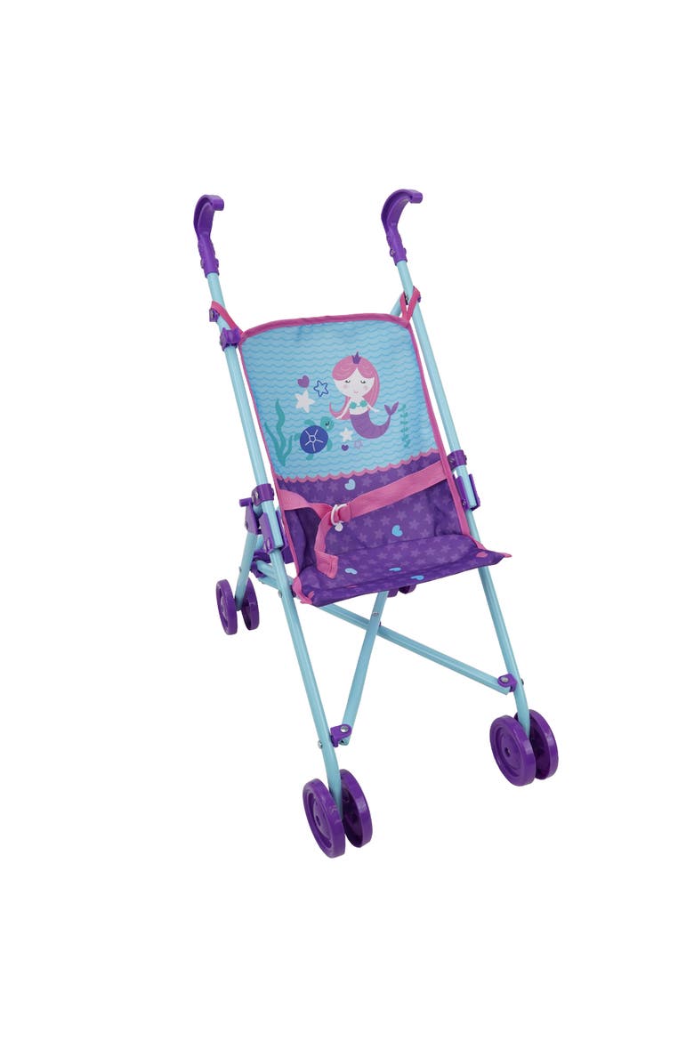 Mermaid Doll Umbrella Stroller, Alternate, color, Multicolored
