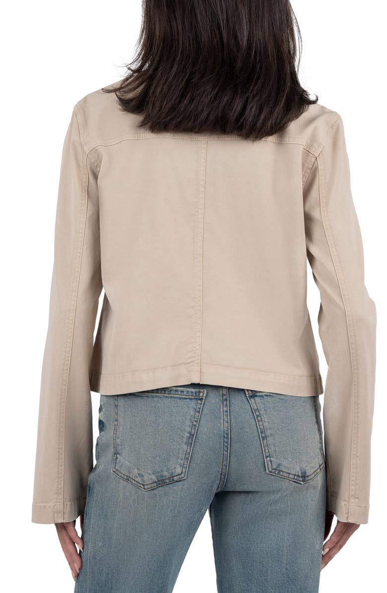 KUT from the Kloth Camille Collarless Twill Jacket, Alternate, color,