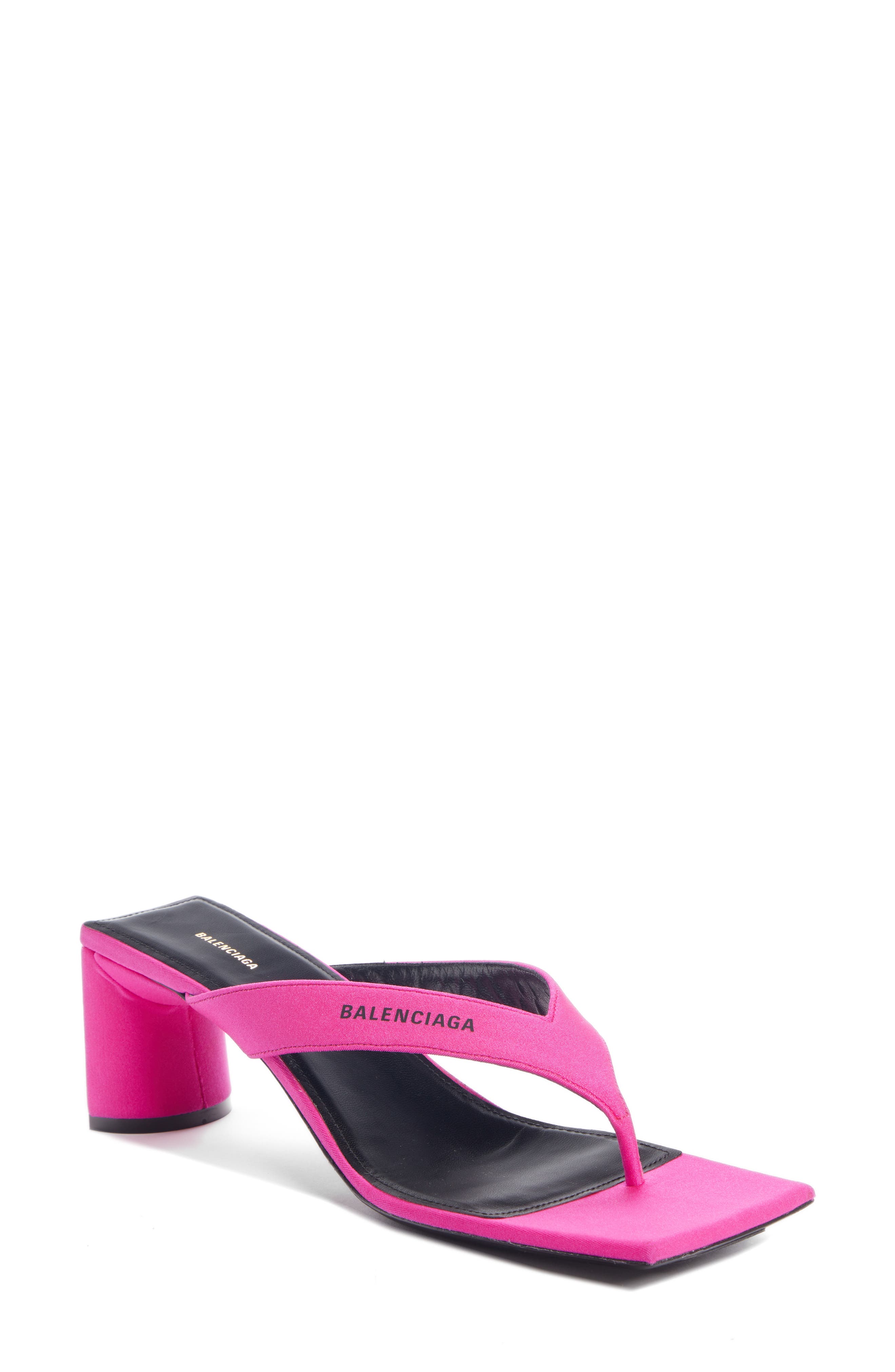 Balenciaga Square Toe Sandal, Main, color, 