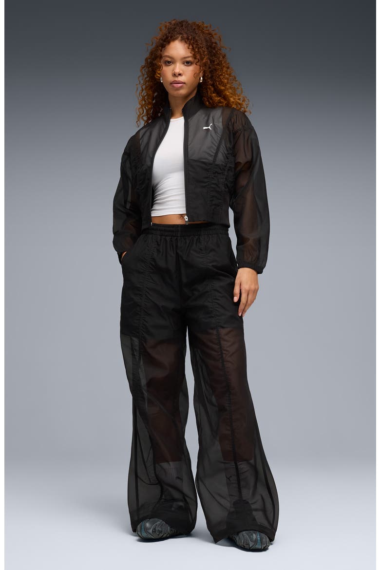 Dare To Water Repellent Sheer Jacket, Alternate, color, PUMA BLACK