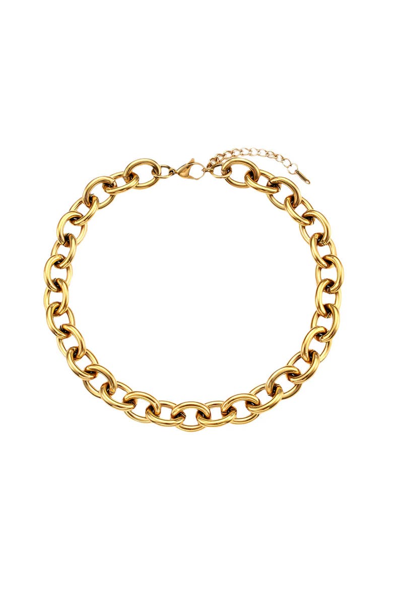 Adelise Chunky Links Necklace, Main, color, Gold