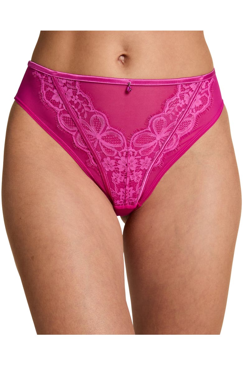 Prina High-Waisted Highleg Brazilian, Main, color, Rose Violet