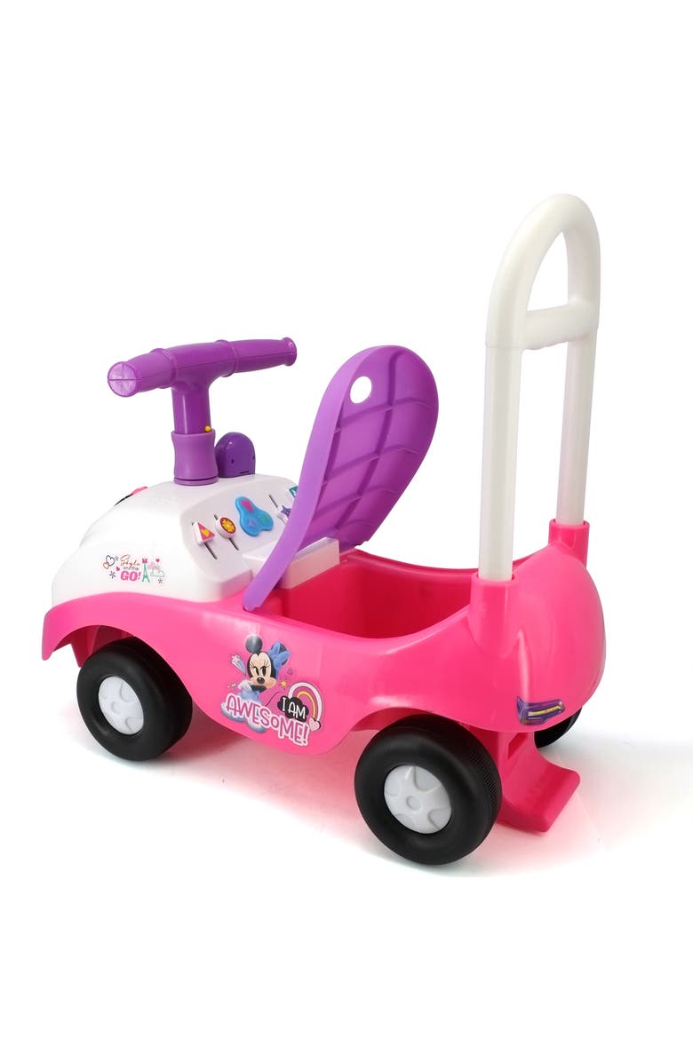 Kiddieland Disney Minnie Foldable Handle Rideon W/ Interactive Dashboard 
Sounds, Alternate, color, Multicolored
