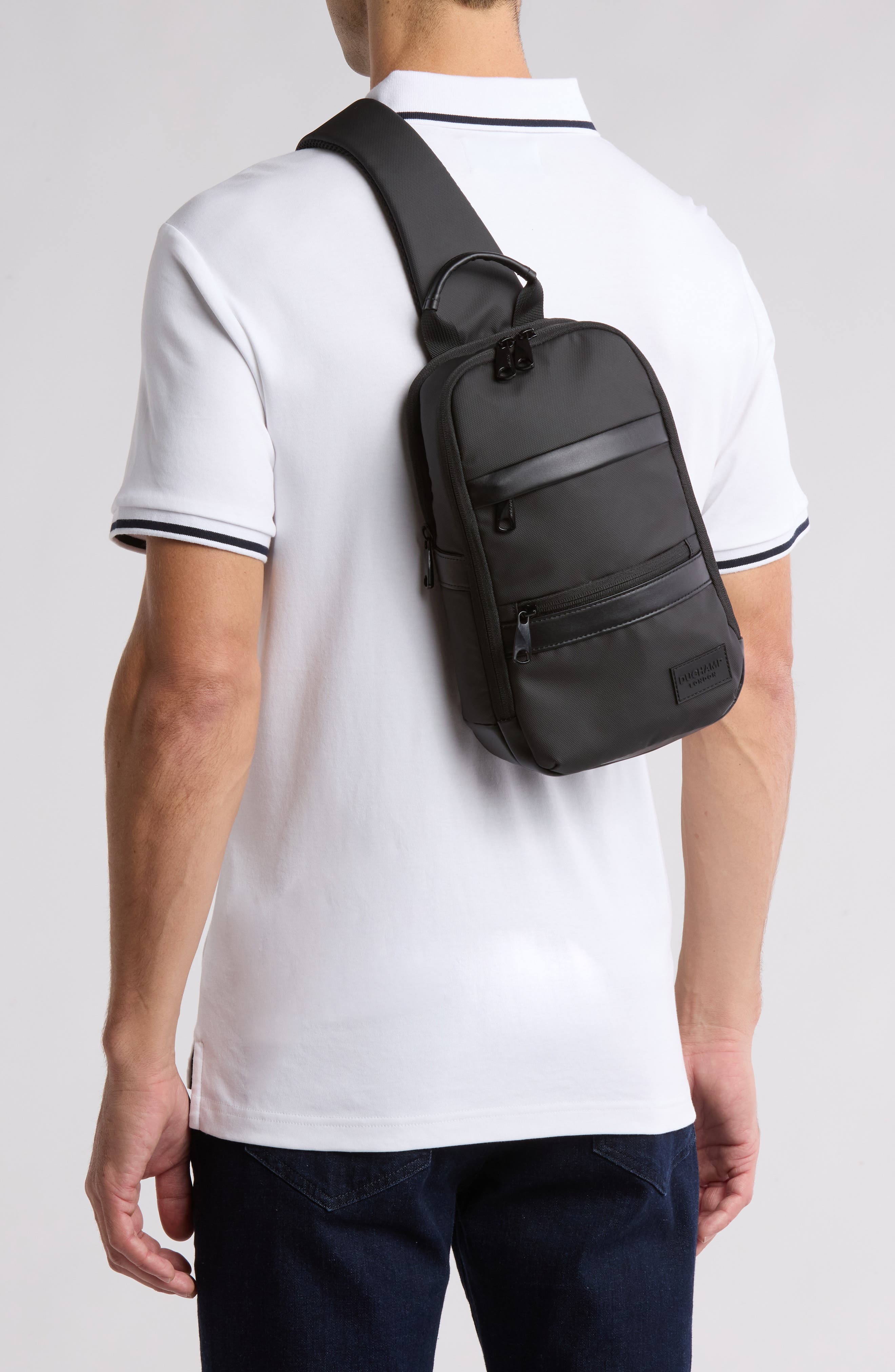 Duchamp Sling Bag, Alternate, color, Black/ Black Trim