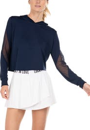 Lucky in Love Cindy Crop Hoodie