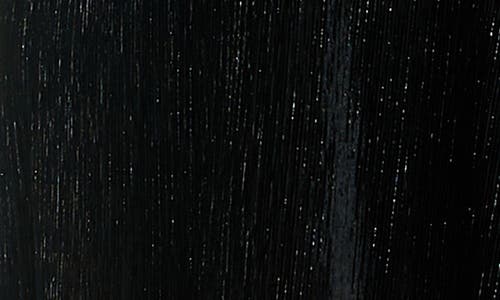 Nina Leonard Smocked Crinkled Dress In Black