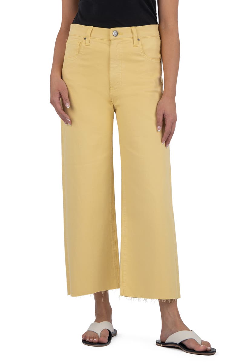 KUT from the Kloth Gwen High Waist Crop Wide Leg Jeans, Main, color,