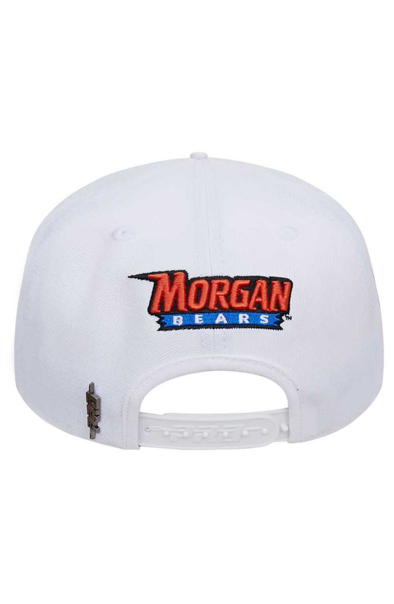 PRO STANDARD Men's Pro Standard White Morgan State Bears  Evergreen Wool Snapback Hat, Alternate, color, 