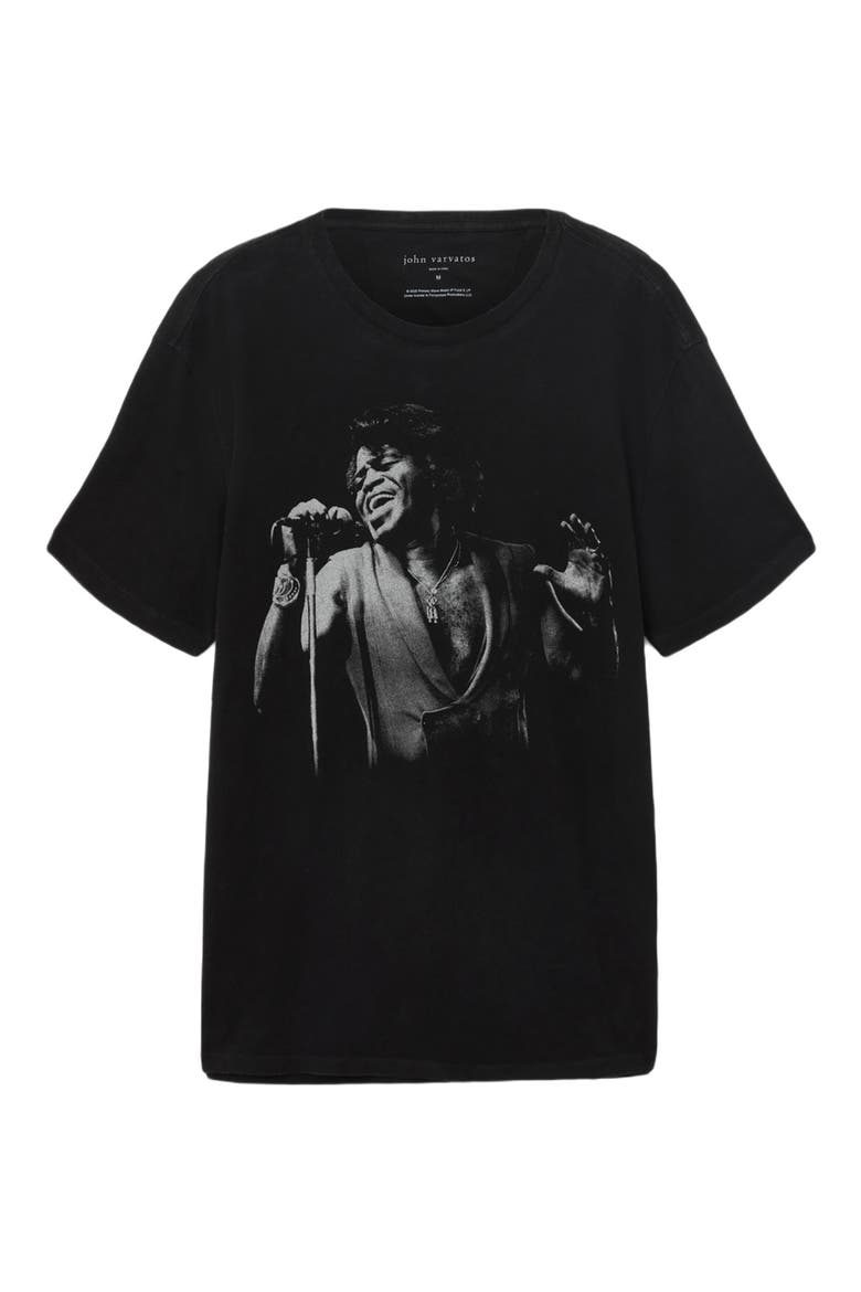 James Brown Organic Cotton Graphic T-Shirt, Alternate, color, BLACK