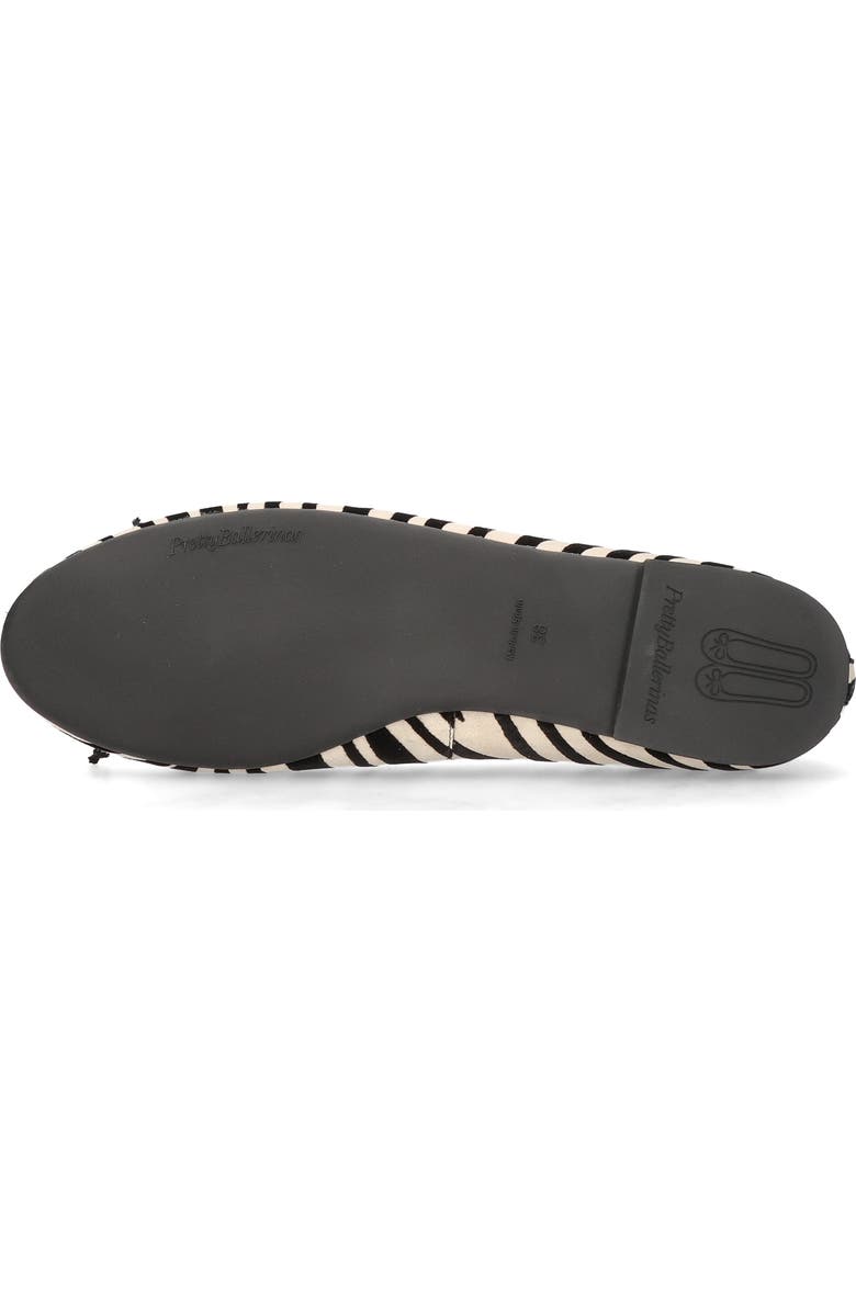 Pretty Ballerinas Round Toe Zebra Ballet Flat, Alternate, color,