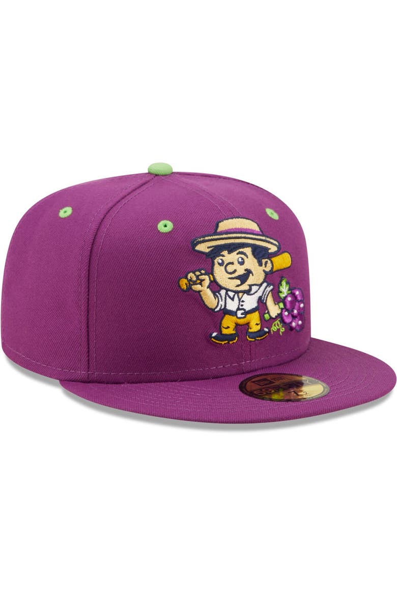 Men's New Era Purple Viñeros de Tri-City Copa De La Diversion 59FIFTY Fitted Hat, Alternate, color, Purple