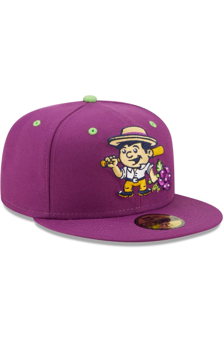 New Era Men's New Era Purple Viñeros de Tri-City Copa De La Diversion 59FIFTY Fitted Hat, Alternate, color, Purple