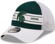 New Era Men's New Era Green/White Michigan State Spartans Banded 39THIRTY Flex Hat