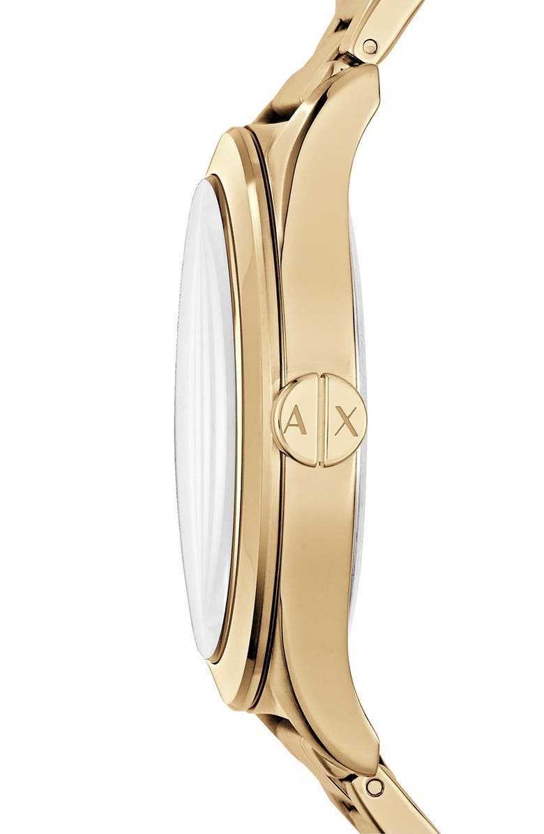 AX Armani Exchange Bracelet Watch, 44mm, Alternate, color, Gold/ Gold