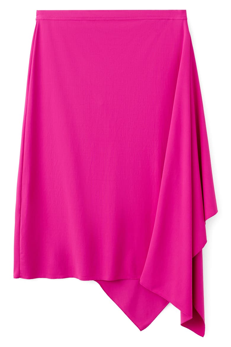 Asymmetric Midi Skirt, Alternate, color, FUCHSIA