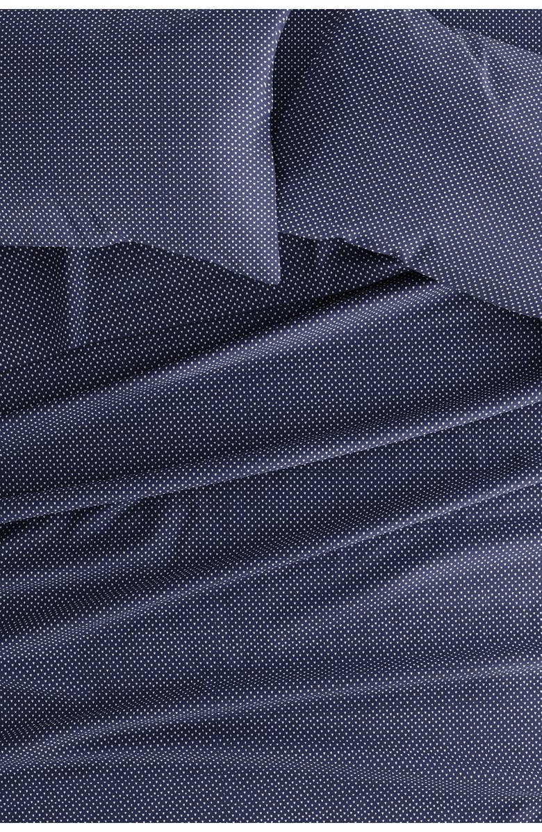HOMESPUN Premium Ultra Soft My Heart Pattern 4-Piece Bed Sheet Set, Alternate, color, Navy