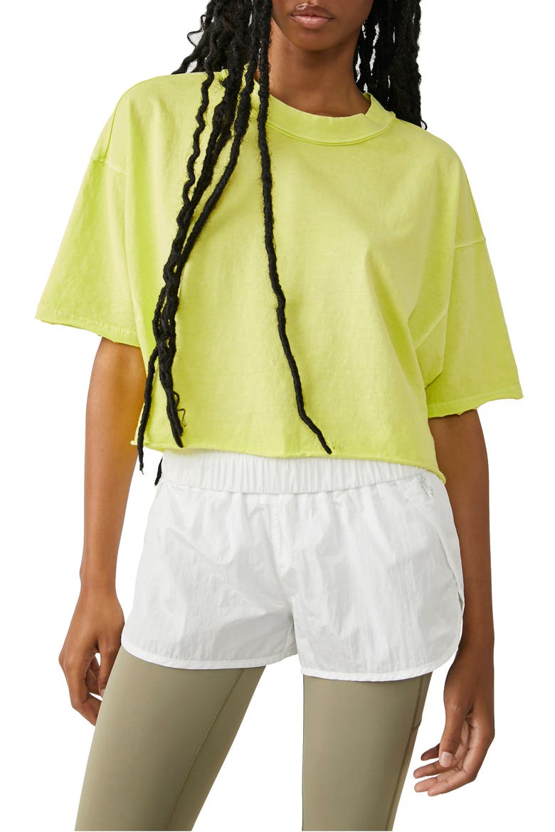 FP Movement Inspire Cotton T-Shirt, Main, color, HIGHLIGHTER