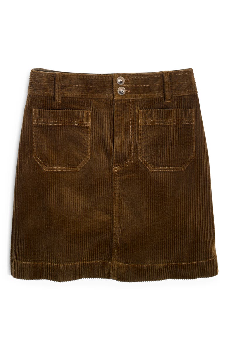 Madewell Corduroy A-Line Miniskirt, Alternate, color,