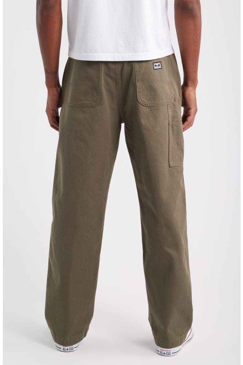 Hardwork Carpenter Pants, Alternate, color, TEA LEAF