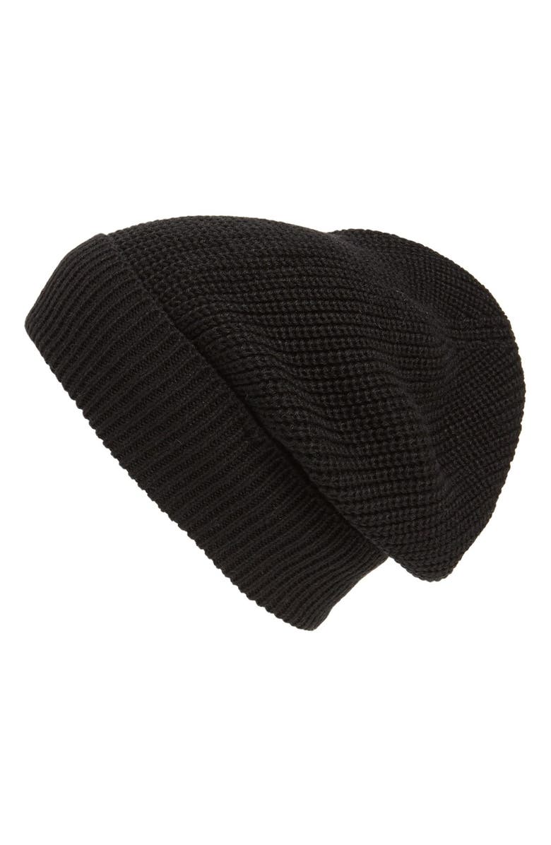 Phase 3 'Stand Up' Basket Knit Slouchy Beanie, Main, color,