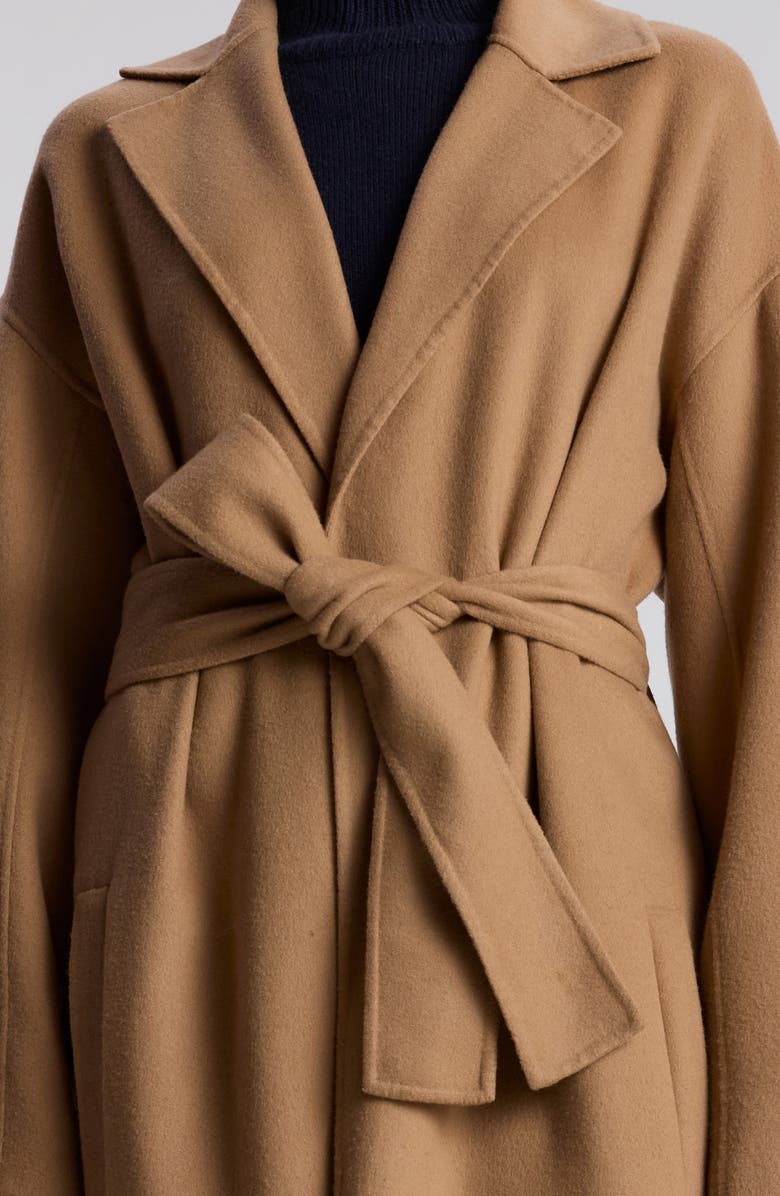 A.L.C. Peter Wool & Cashmere Blend Wrap Coat, Alternate, color, Camel