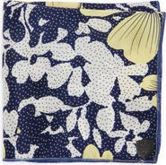 CLIFTON WILSON Floral Silk Pocket Square